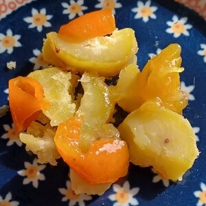 さつま芋と金柑の煮物